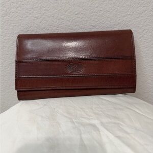 Vintage Calvin Klein Rich Brown Leather Wallet